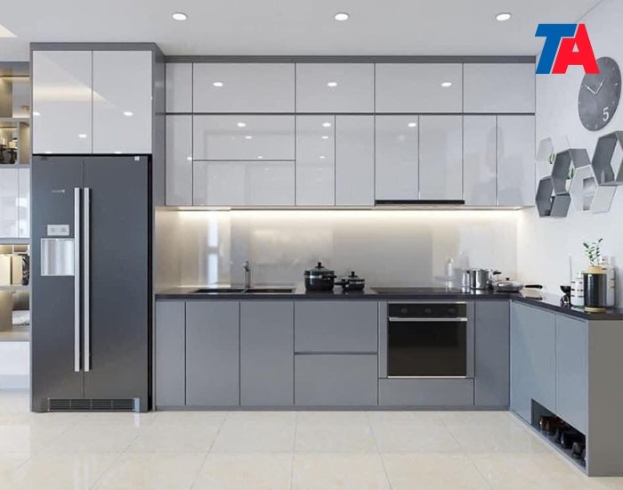 Tủ bếp MDF phủ Melamine